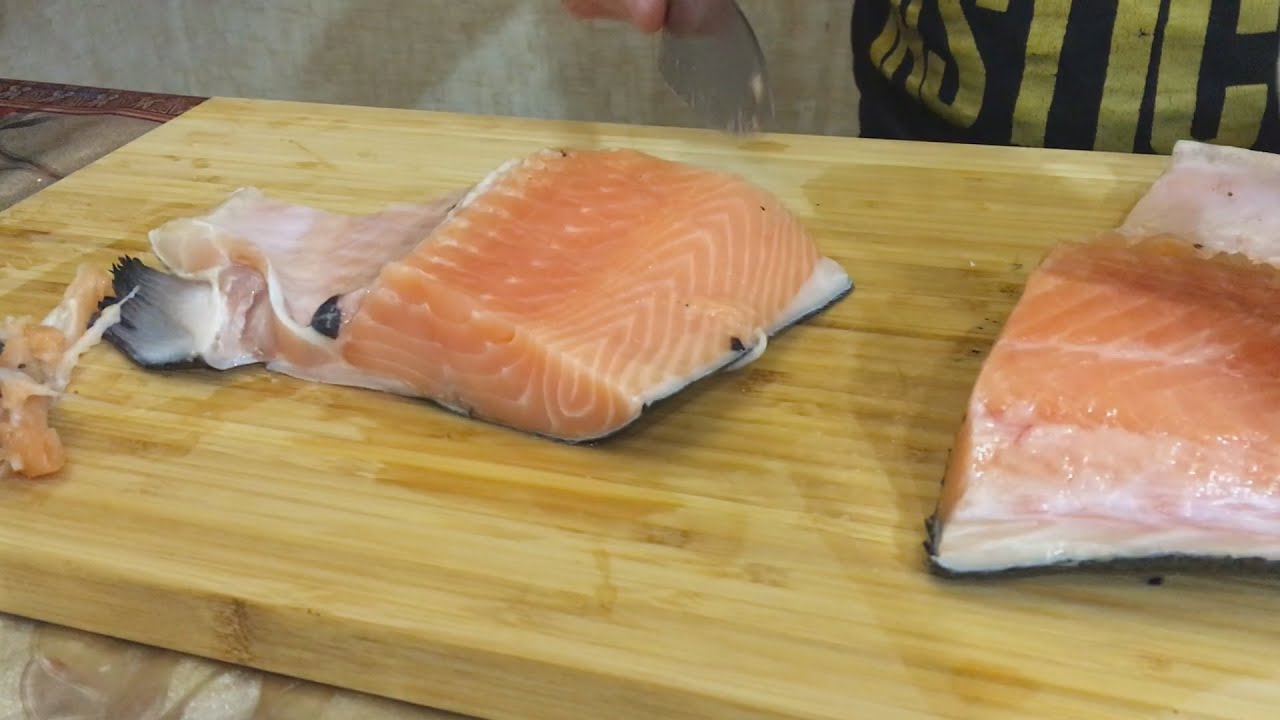 Засолка красной рыбы перед праздником !!! - YouTube