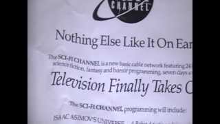 Sci-Fi Channel (SyFy) Pre-Launch Promotional Flyer, 1990