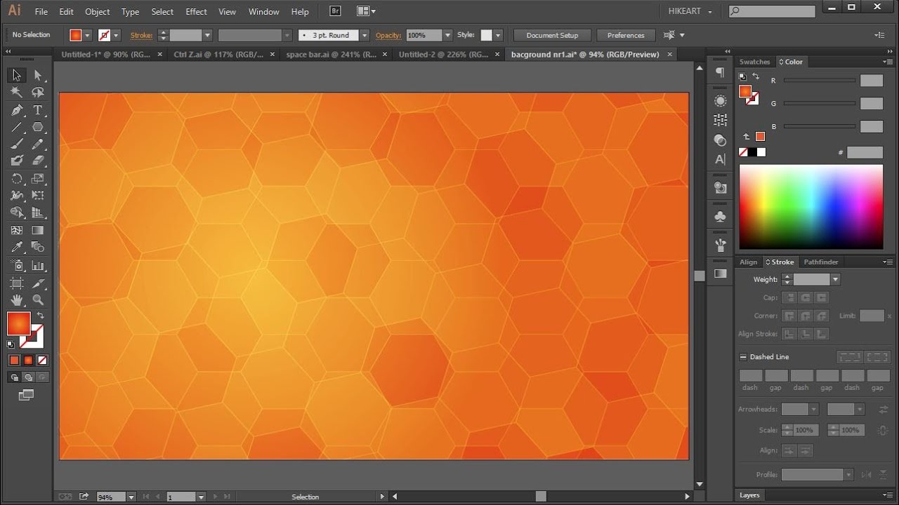 How to Create a Background in Adobe Illustrator | 1 - YouTube