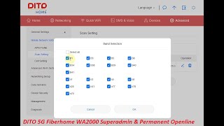 DITO 5G Fiberhome WA2000 Superadmin & Permanent Openline Preview