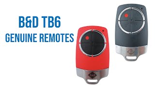 B&D TB6 Genuine Remotes Video Description