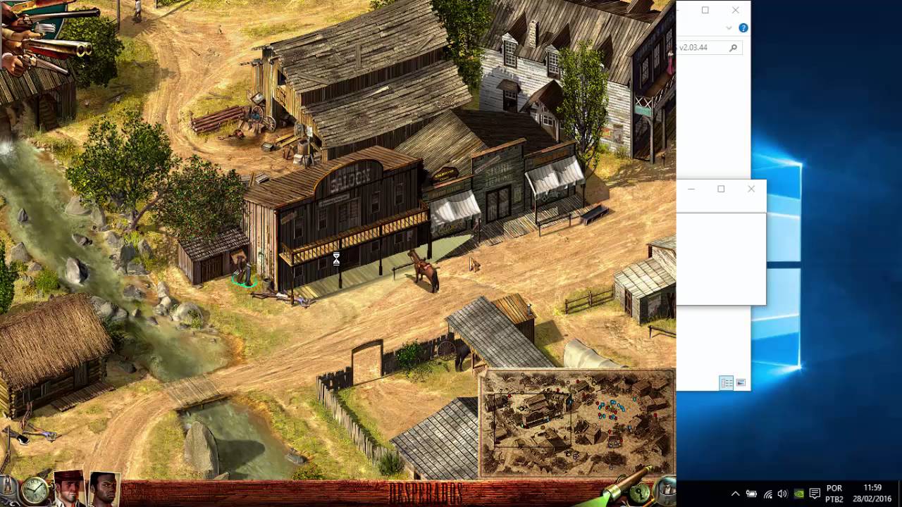 Executando Desperados e ROBIN HOOD: THE LEGEND OF SHERWOOD no Windows 10