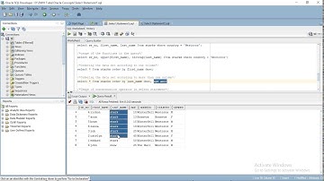 Oracle Basics - Select Statement syntax