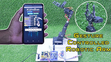 Gesture and Bluetooth Controlled Robotic Arm | Codes and App | How to make | ZerOne Projects