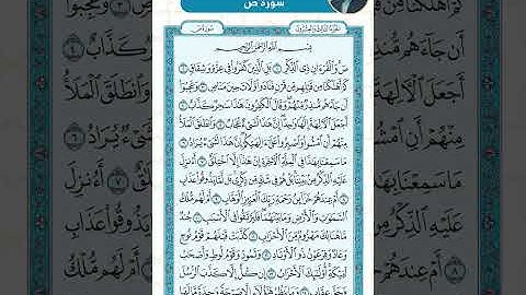سورة ص من الاية 1 - 26  / للقارئ ضياء المرعي