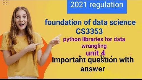 foundation of data science||python libraries for data wrangling      #engineeringtamil