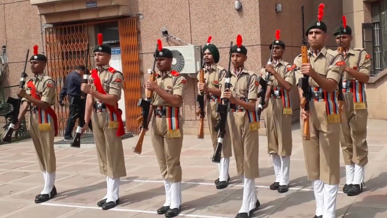 NCC Guard Of Honour in B.R.A.College NCC Fest
