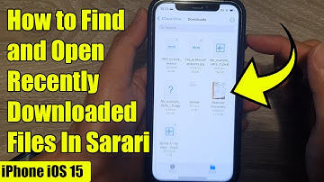 iPhone iOS 15: How to Find and Open Recently Downloaded Files In Sarari (iPhone 12/13/13 Pro) - 2022