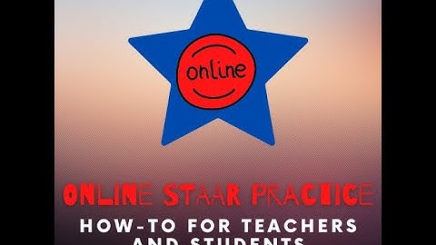 Online STAAR Practice Finished Video