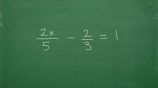 Let’s Solve An Equation with Fractions….Step-by-Step….