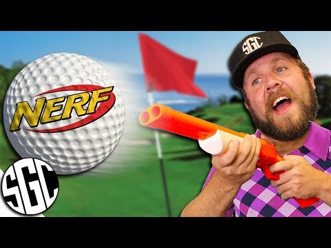 NERF MINI GOLF CHALLENGE!
