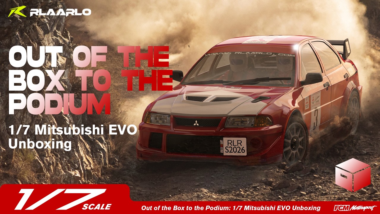 三菱官方授權 Rlaarlo Mitsubishi EVO 6.5 無刷四驅拉力遙控車 SLEVO-07