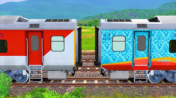 LHB HUMSAFAR COUPLING LHB RED TRAIN COACH | RAILROAD | Train Simulator | Railworks | NTG GAMING