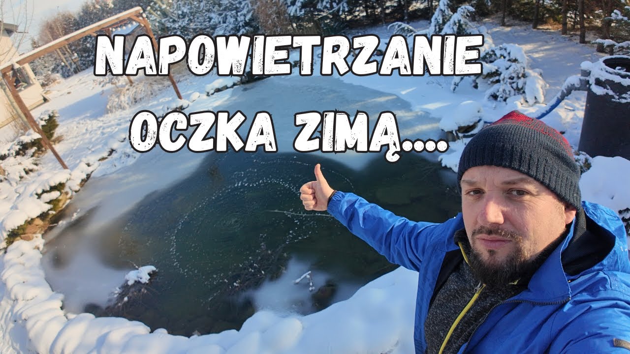 Proste Sposób jak napowietrzyć Oczko Wodne Zimą....