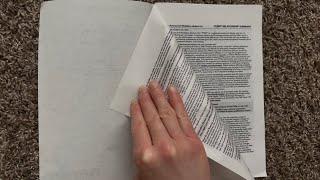 ASMR Tearing Out All The Pages Of A Fidelity Investments Booklet (No Talking)