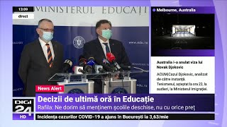 Sorin Cîmpeanu: „Luni, toate școlile și grădinițele pot funcționa cu prezență fizică”