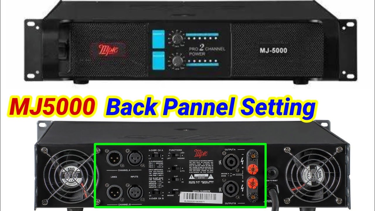 M Pro Mj5000 Amplifier Back Setting Kaise Kare 🤔 Crossover Setting Full ...