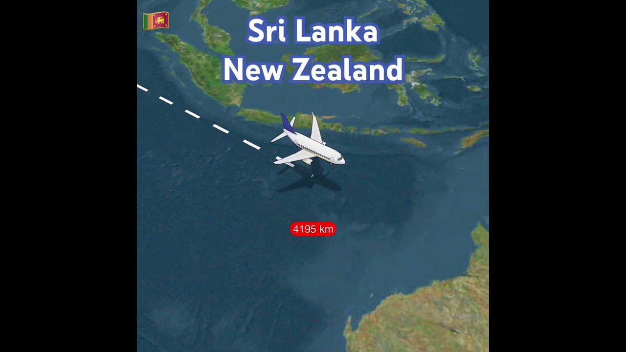Sri Lanka to New Zealand Flight Tour 