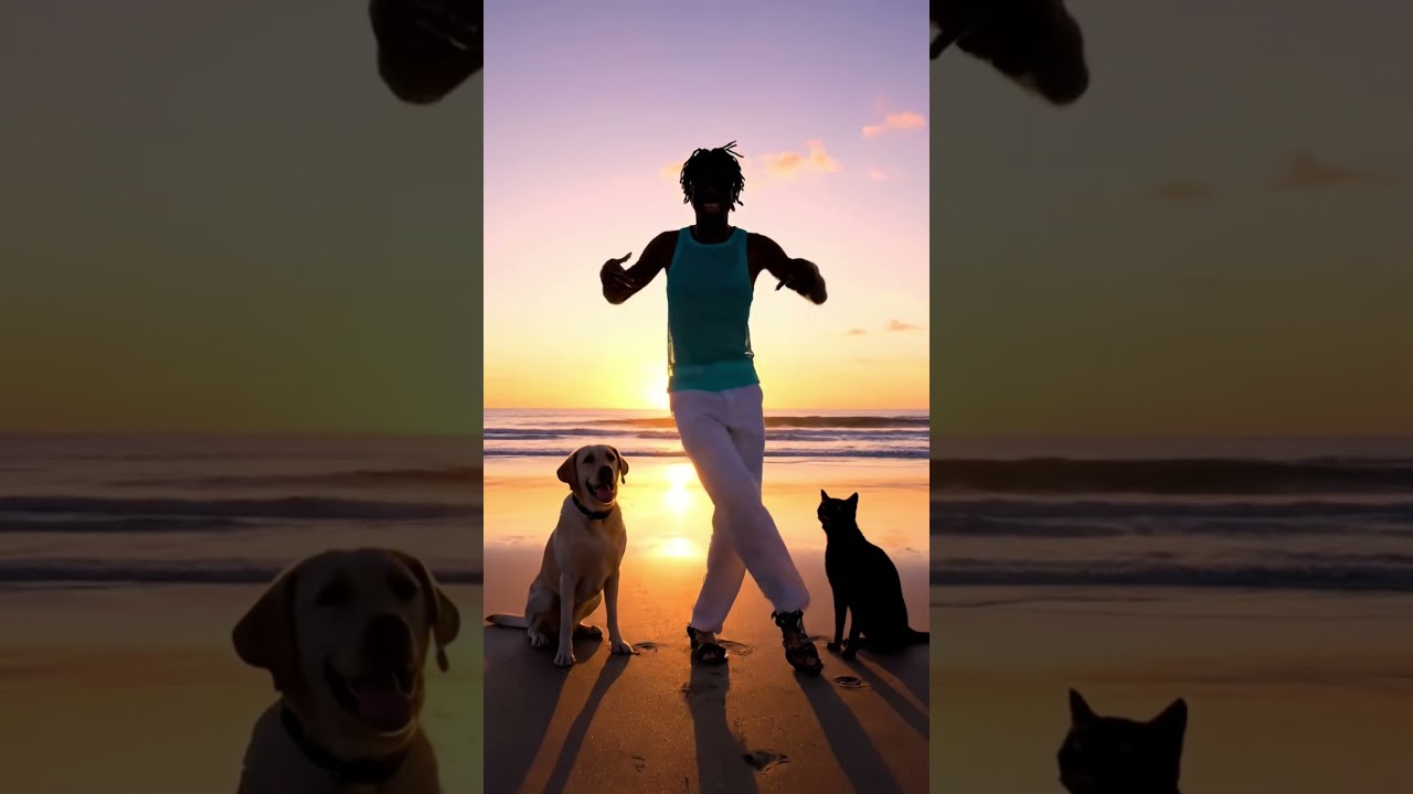 Bow Bow Meow Sunrise | Beach Hook Step Challenge  