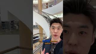 First time on a CURVED escalator… 😂