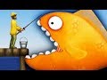 Tasty Blue #2  КАРАСИК ВАСЯ СЪЕЛ РЫБАКОВ Веселая мульт игра для детей про рыбку обжору СЪЕСТЬ ОКЕАН