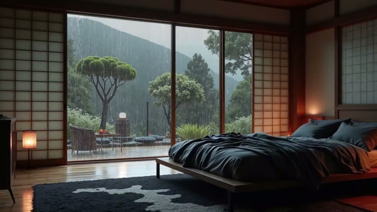 Cozy Rain Sounds for Sleep & Relax | Bedroom Ambience | Deep Focus Rain