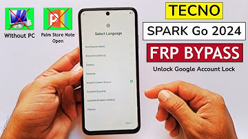 Tecno Spark Go 2024 (BG6) FRP Bypass (New Update) Without PC - Fix Settings Not Open