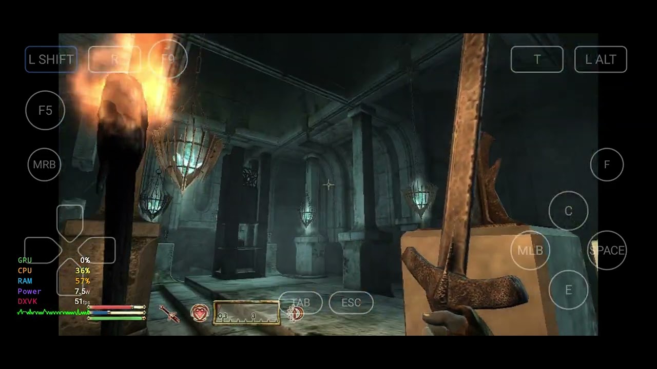 Tes 4 oblivion on android, (winlator bionic, samsung exynos2400) YouTube
