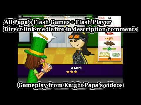All Papa's Flash(PC) Games + Flash Player Download 