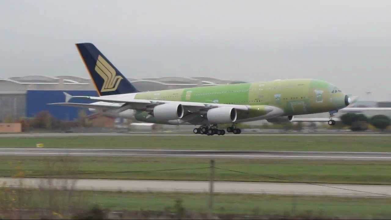 atterrissage a 380 f wwah singapour pas peind le 13 12 2011à 15h50
