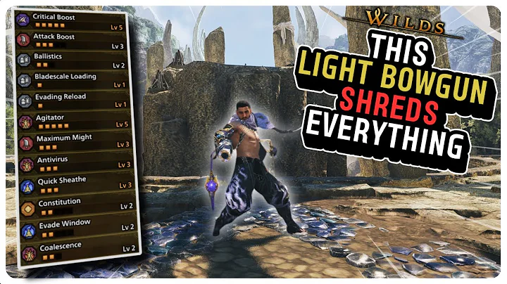 THIS NORMAL AMMO LIGHT BOWGUN BUILD IS META AND MELTS EVERYTHING in Monster Hunter Wilds!