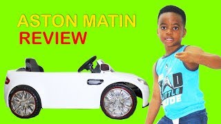 Kids Ride On Car Aston Martin. 12 Volts Power Wheels Review