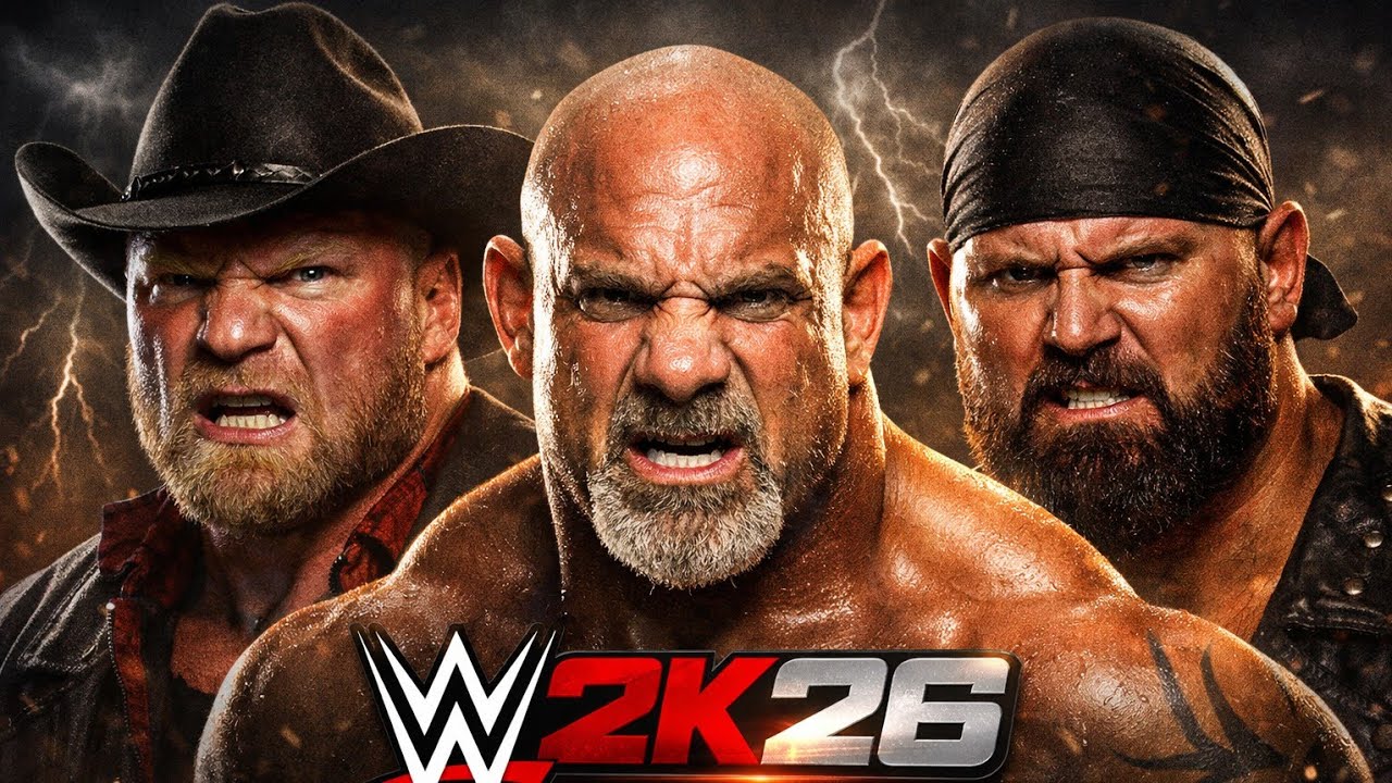 Голдберг против Брока Леснара против Люка Галлоуса — Тройной бой | WWE 2K26