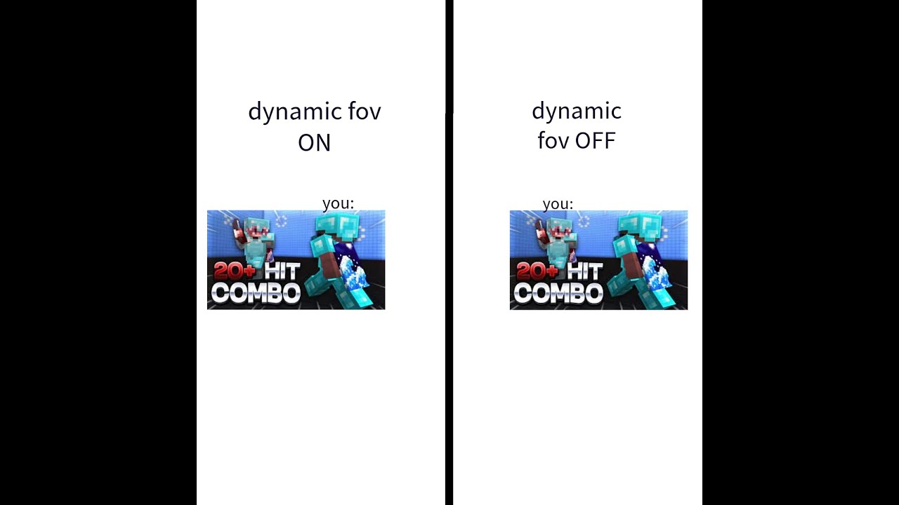 dynamic fov on vs off... - YouTube