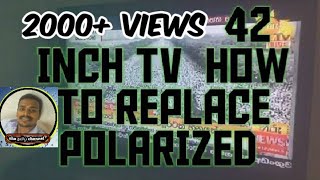 LED or LCD TV how to replace polarizer film  Sha Tamil channel