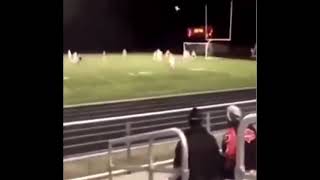 football pitch explodes