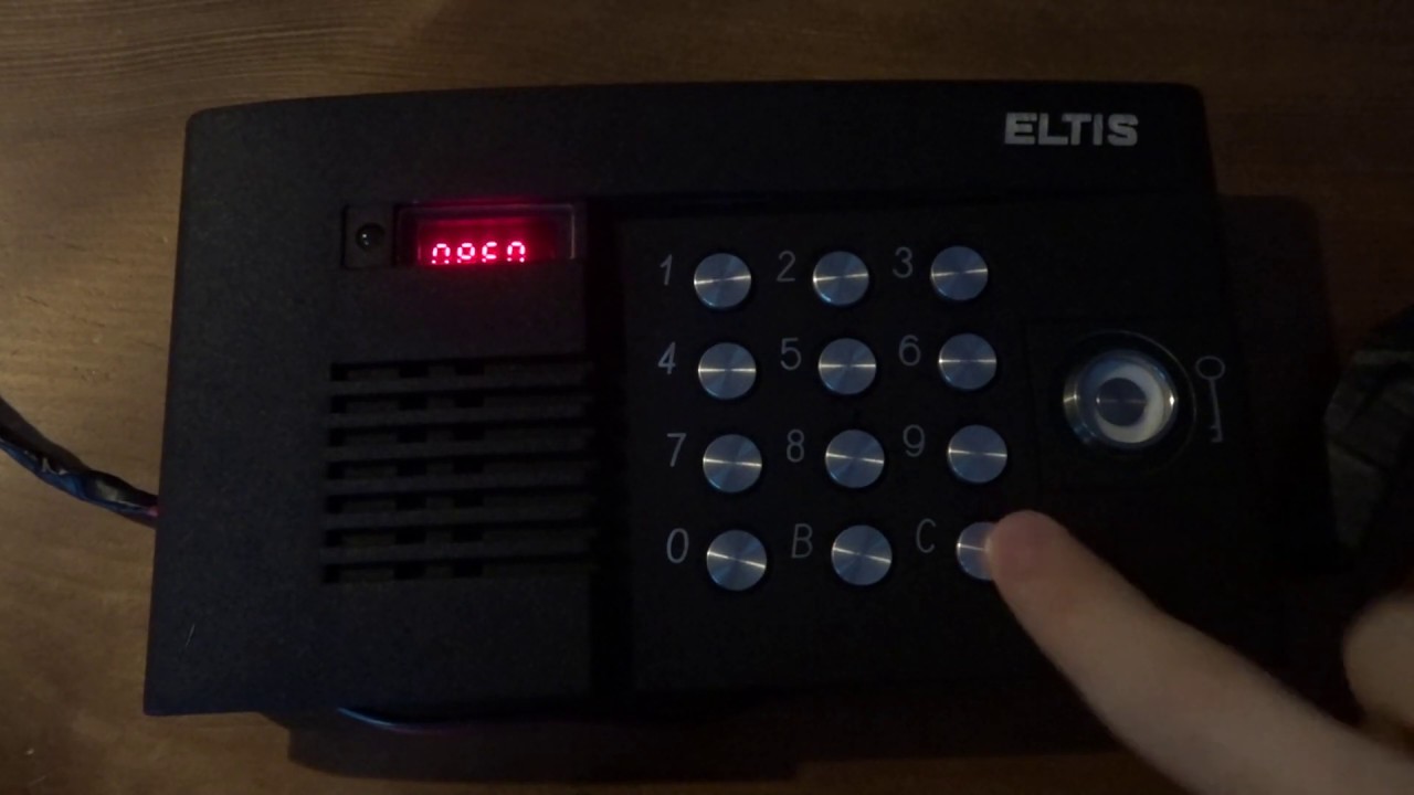 Домофон Eltis ЦП100ТМ-8: Смена общего кода (1й способ) - YouTube