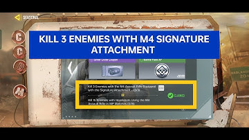 Kill Enemies with signature Attachment  Cod mobile