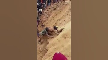 Miners in Congo escape from collapsed gold mine