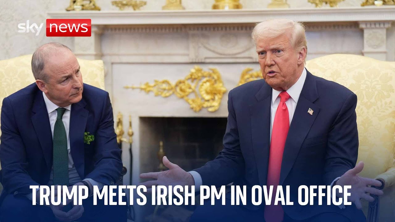 President Trump welcomes Irish Taoiseach Micheál Martin to the White House