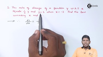 Application To Rates Problem No 1 - Applications of Differential Equations - Diploma Maths II