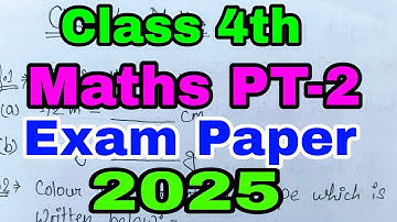 CLASS 4 Maths PT-2 EXAM 2024 KV PT 2 QUESTION PAPER #pt2​ #class4maths #class4​ #marigold​ #kv​