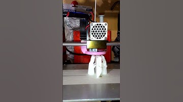 Timelapse Anet A6 printing Countryside battery to Nutool adapter(Nutool-tool-adapter) in white PLA.