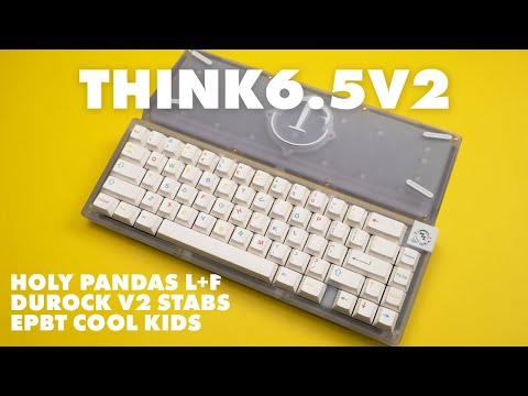 キーボード Think6.5V2 1u Polycarbonate Think6.5 V2 1U with Holy Pandas // build + sound