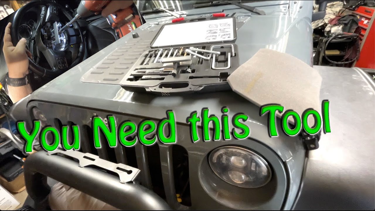 Jeep Wrangler JKU How to Remove Steering Wheel - YouTube