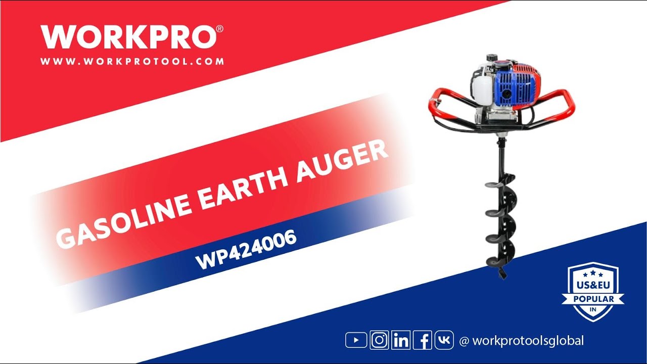 WORKPRO 1350W 52CC Gasoline Earth Auger | Power & Precision for Every ...