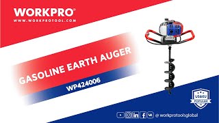 WORKPRO 1350W 52CC Gasoline Earth Auger | Power & Precision for Every Job-WP424006 WORKPRO 1350W 52CC Gasoline Earth Auger | Power & Precision for Every Job-WP424006