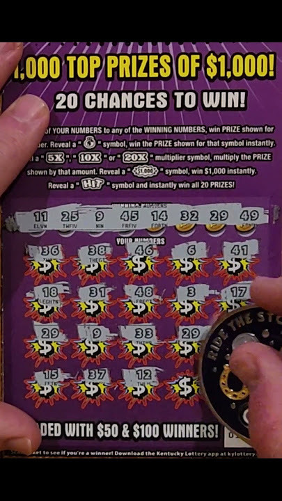 NICE WIN from Matches! 🔥 Hit $1000 Lottery Scratch Off Ticket! 💰 #lottery #winner #kentuckylottery