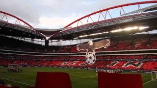 Benfica-Bayern - 13/4/2016 - coreografia e hino da Champions