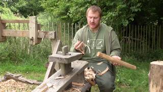 Ben Orford invites you into the world of Green woodwork. Using traditional methods, Ben shows you how to split, axe, and prepare a 